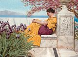 Under the Blossom that Hangs on the Bough by John William Godward